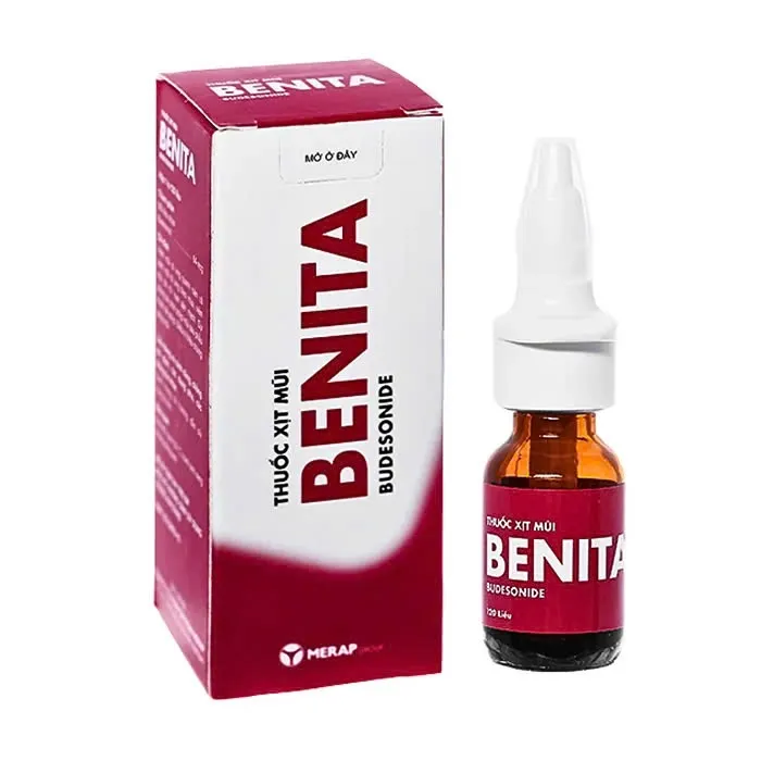 Benita Merap (C/120lx) - Xịt mũi hỗ trợ điều trị viêm mũi dị ứng & polyp hiệu quả